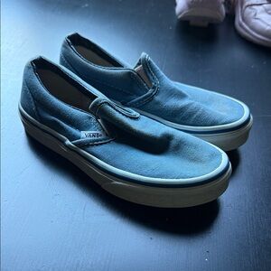 Vans blue slip on shoes KIDS size 13.5
